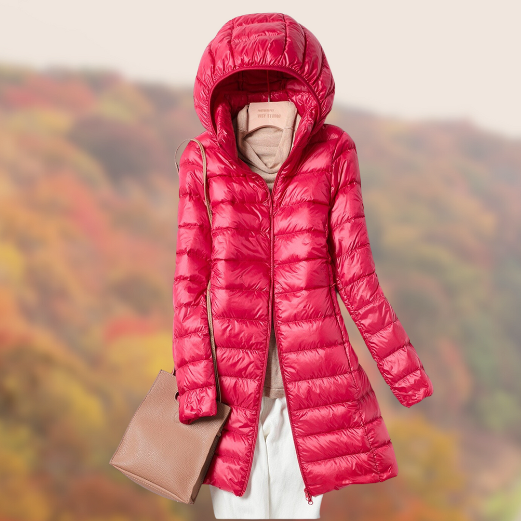 Valenzora Daunenjacke | Ultraleichte Übergangsjacke für Damen mit Kapuze