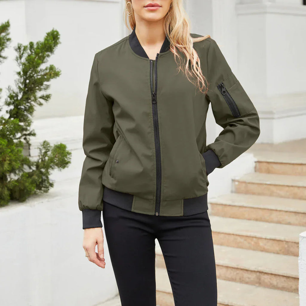 Valenzora Jacket | Casual Bomber Jacket for Women