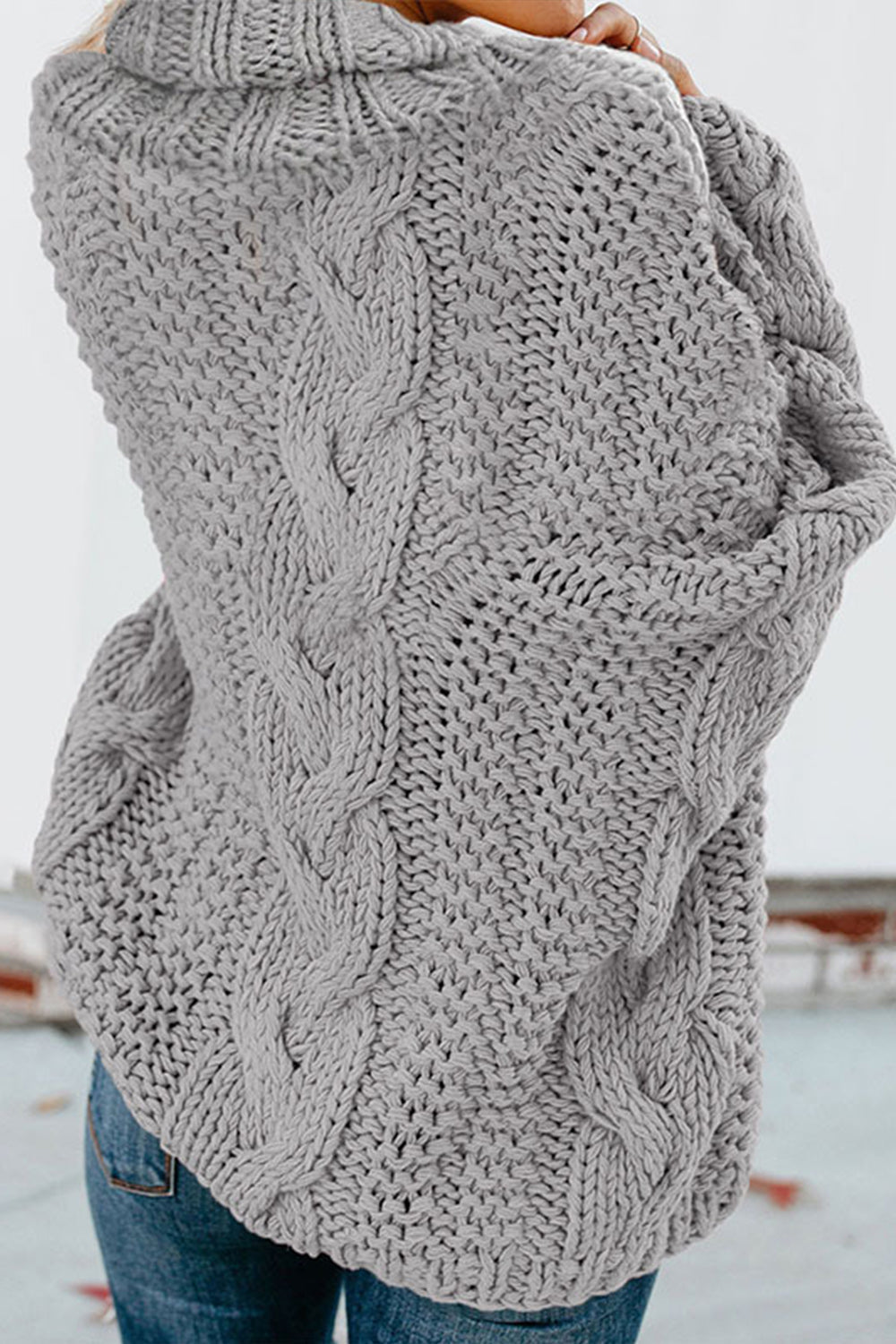 Valenzora Twisted Knit Langarm-Pullover