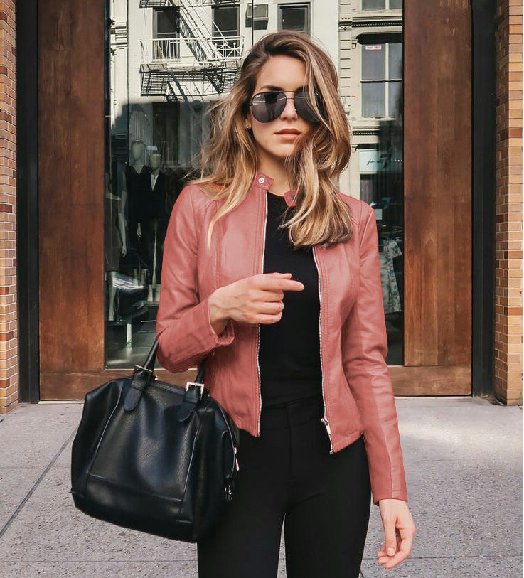 Carmen™ - Slim-fit faux leather jacket
