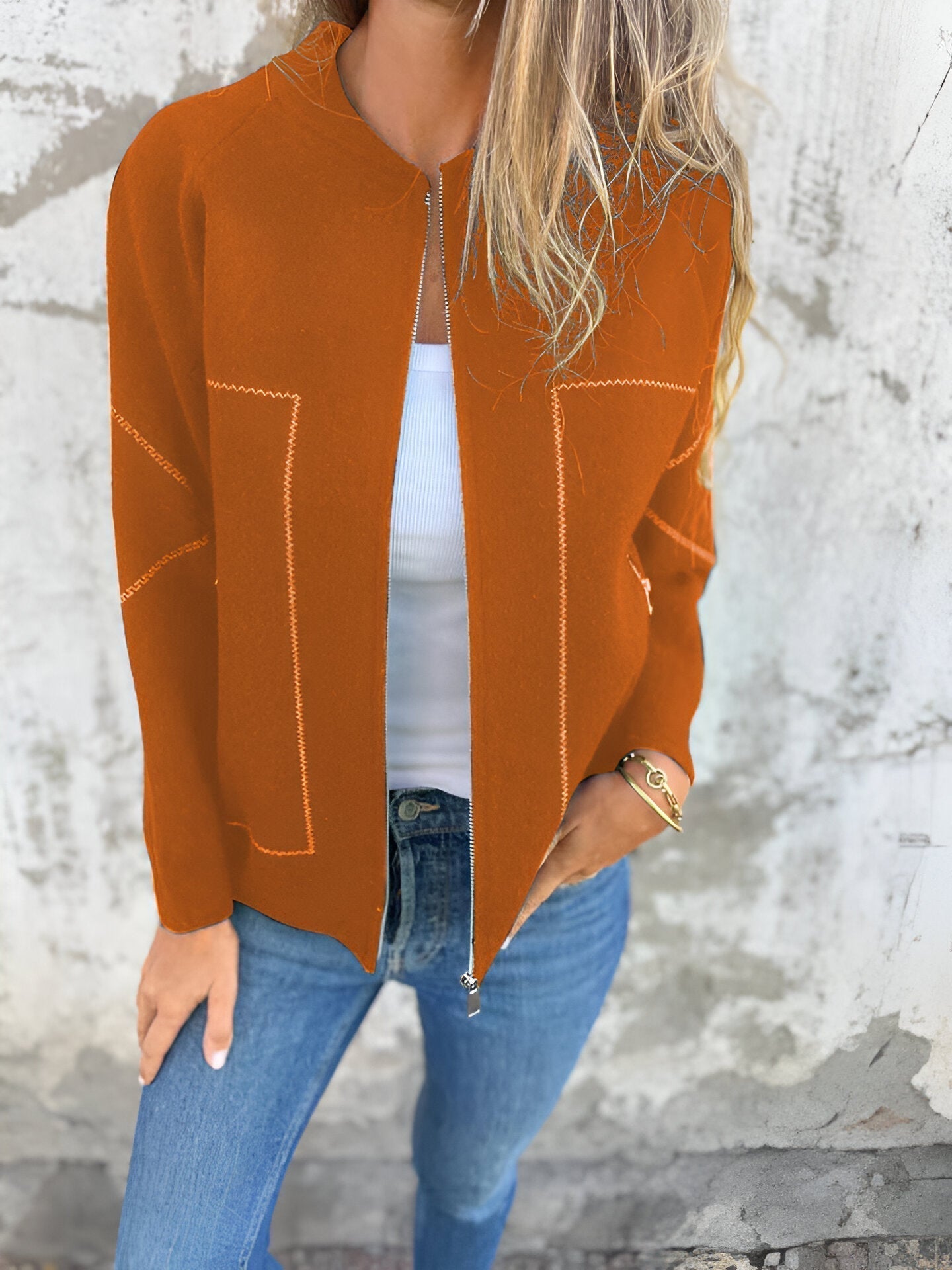 Valenzora | Damen-Reißverschlussjacke mit Taschen