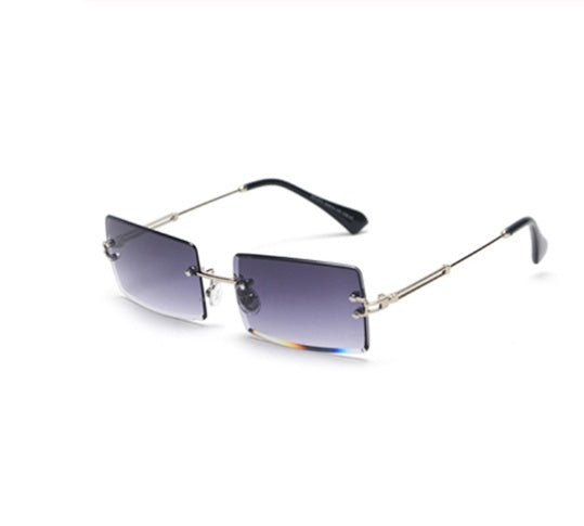 Valenzora | Trendige rechteckige Sonnenbrille im Retro-Stil