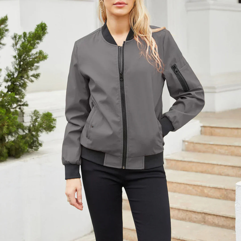 Valenzora Jacket | Casual Bomber Jacket for Women