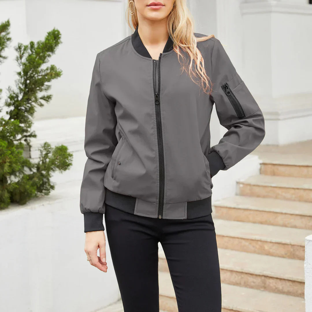 Valenzora Jacket | Casual Bomber Jacket for Women