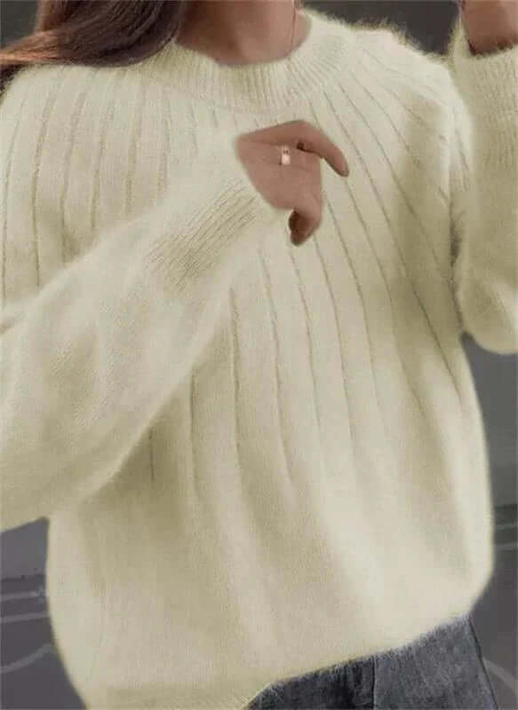 Valenzora | Cozy ribbed knit sweater