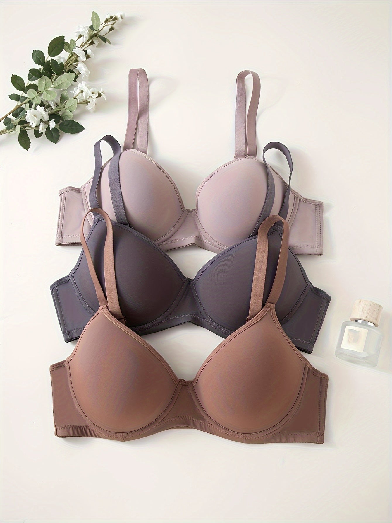 Valenzora | 3-Piece Seamless Anti-Rejection Push-up Bra
