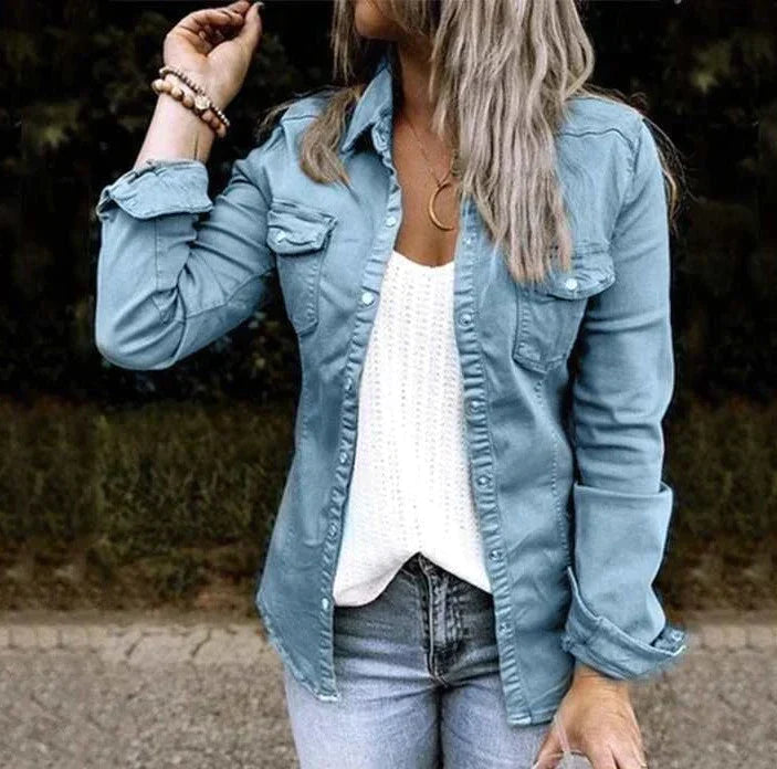 Valenzora - Casual denim soft jacket