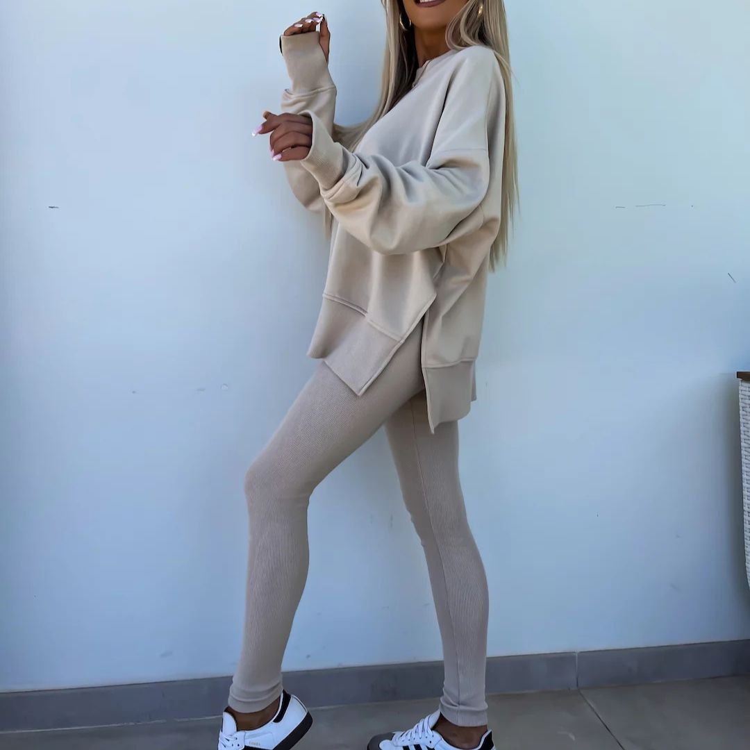 Valenzora | Kuscheliges Oversize-Sweatshirt und Leggings-Set