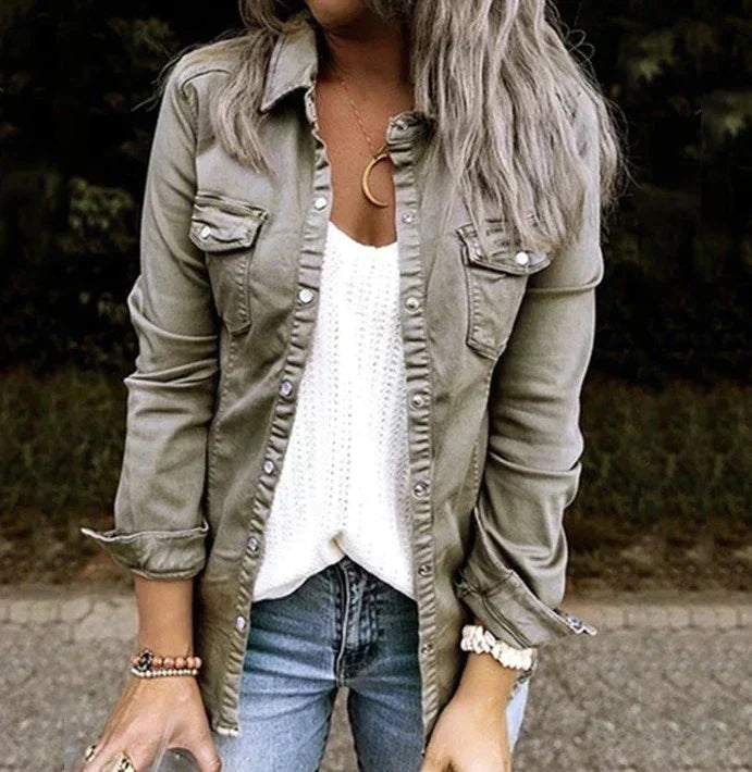 Valenzora - Casual denim soft jacket