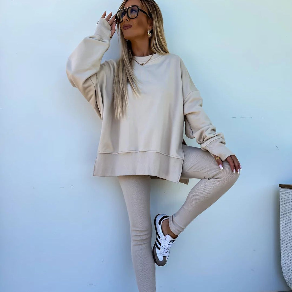Valenzora | Kuscheliges Oversize-Sweatshirt und Leggings-Set