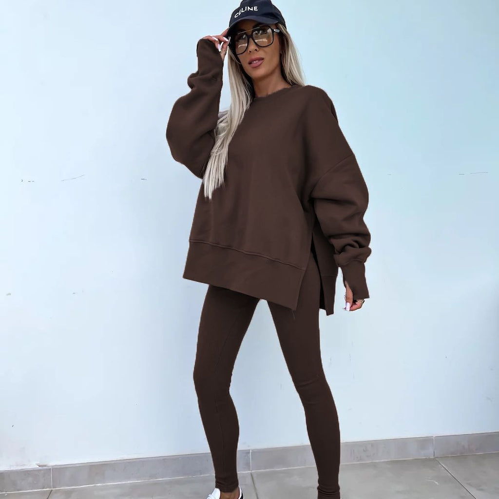 Valenzora | Kuscheliges Oversize-Sweatshirt und Leggings-Set