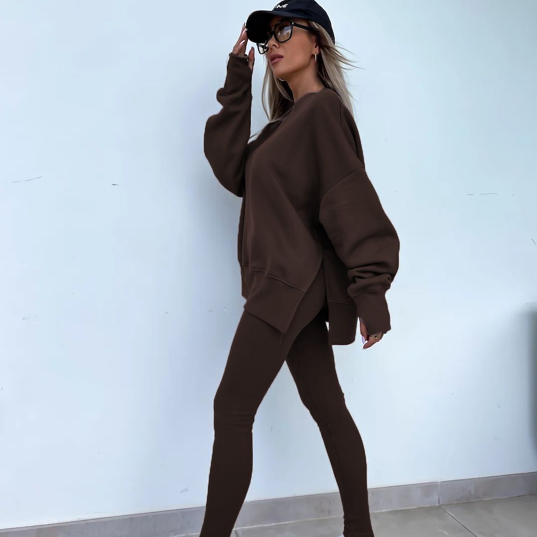 Valenzora | Cozy oversized sweatshirt and leggings set