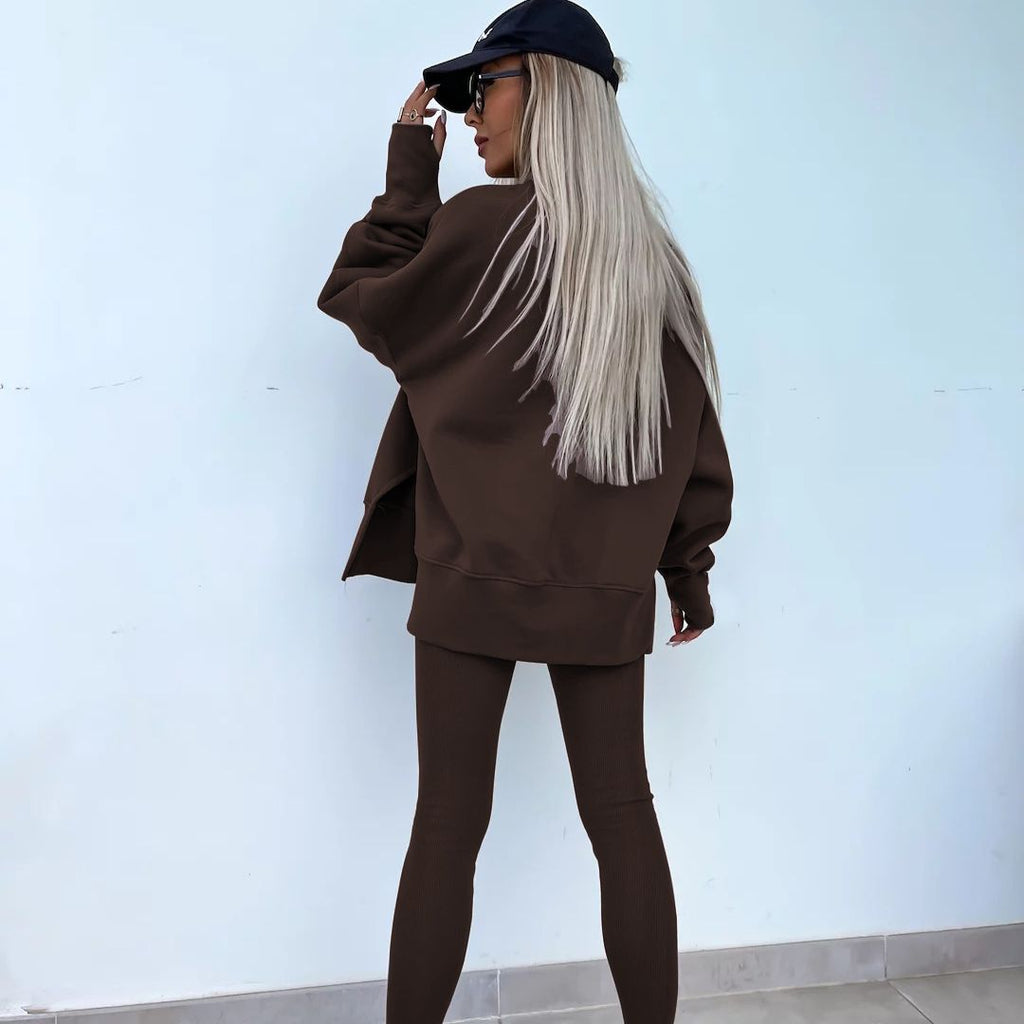 Valenzora | Kuscheliges Oversize-Sweatshirt und Leggings-Set