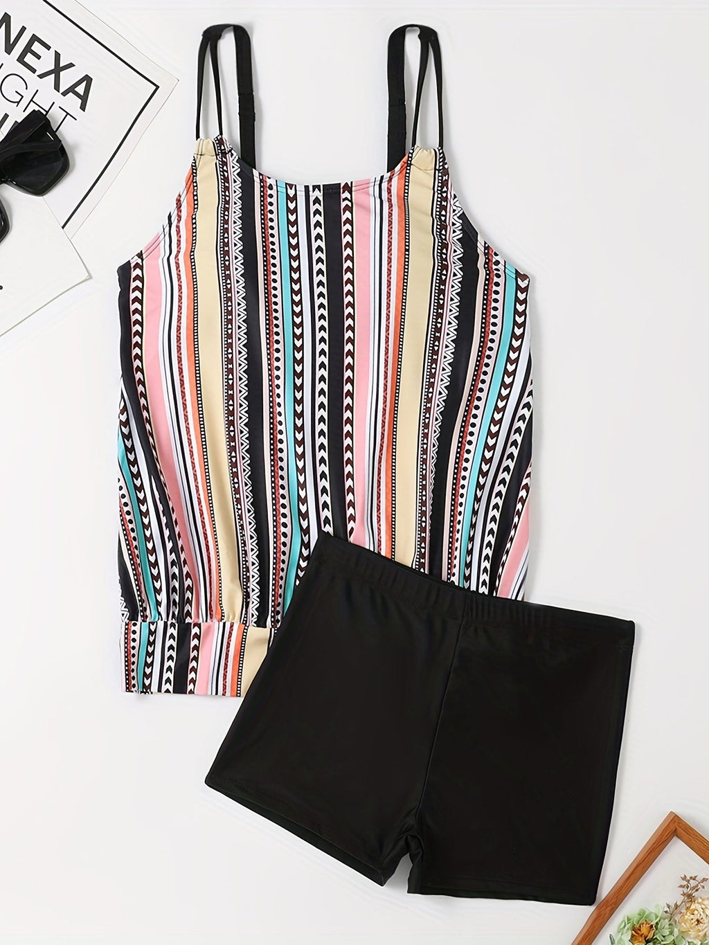 Valenzora | Tankini-Set mit Streifen und Punkten