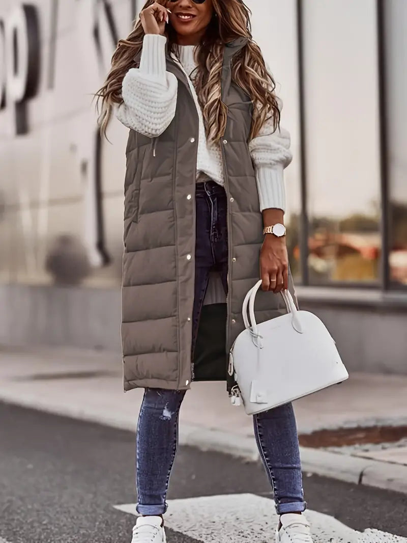 Valenzora | Long Bodywarmer Vest for Women