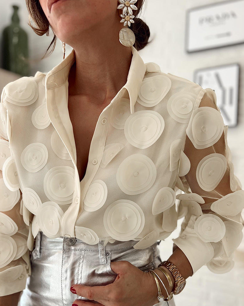 Valenzora Langarm-Shirt aus Mesh