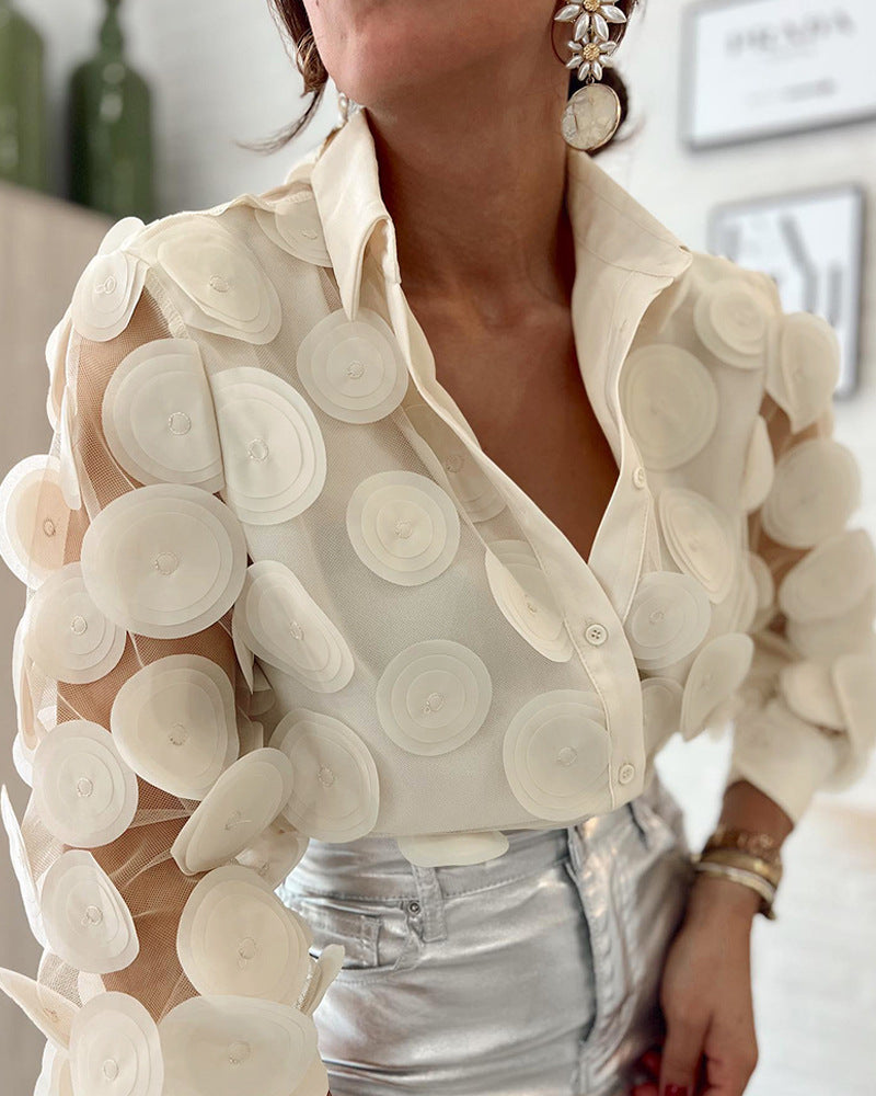 Valenzora Langarm-Shirt aus Mesh