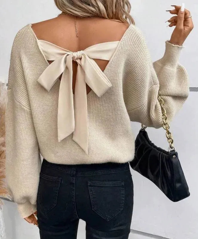 Valenzora | V-Ausschnitt Strickpullover
