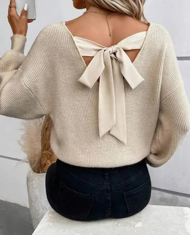 Valenzora | V-Ausschnitt Strickpullover