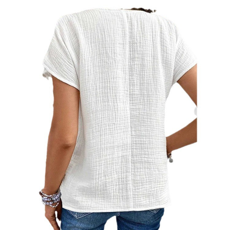 Valenzora | T-Shirt mit Knopfleiste