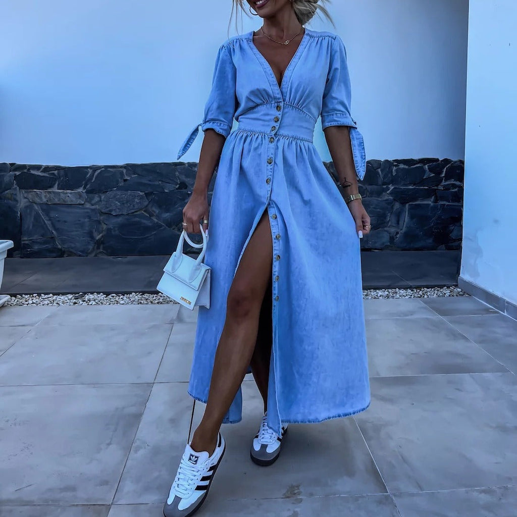 Valenzora | Modern denim dress