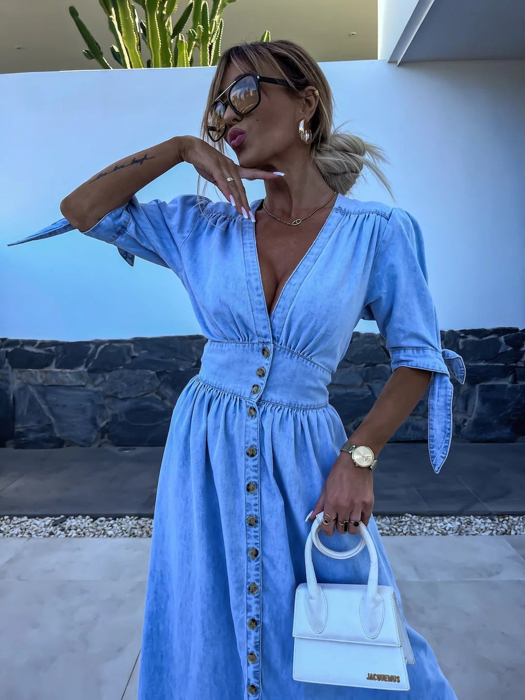 Valenzora | Modern denim dress
