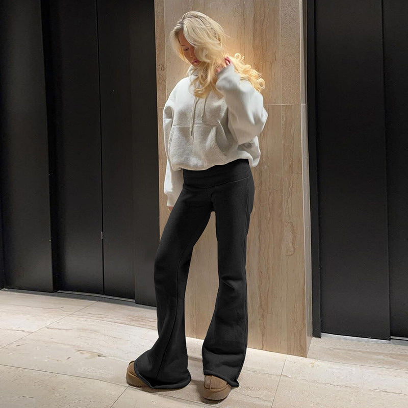 Valenzora | Low waist soft flare trousers