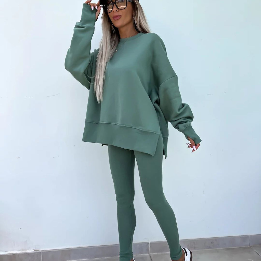 Valenzora | Kuscheliges Oversize-Sweatshirt und Leggings-Set