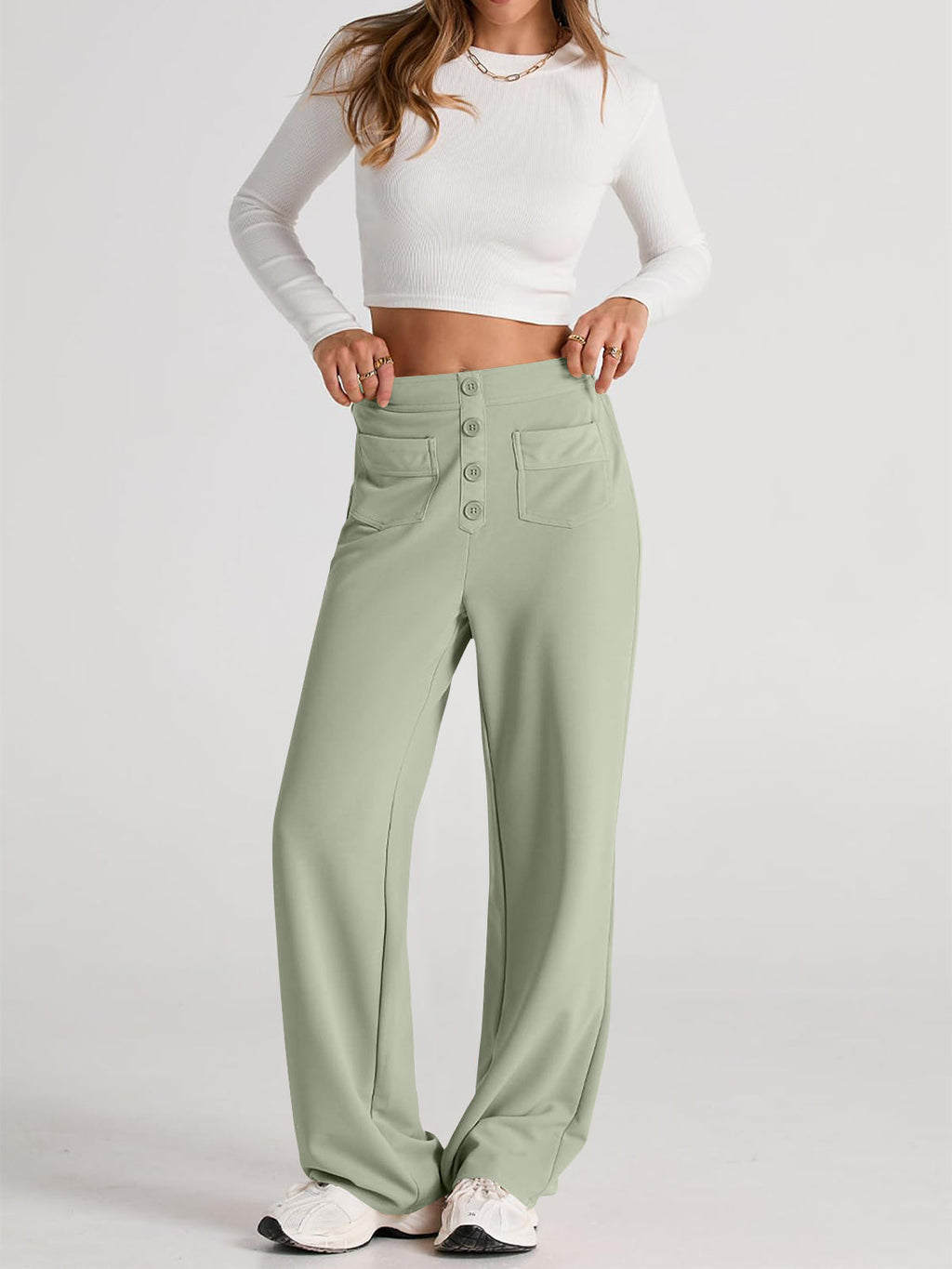 Valenzora | Weite Hose mit Taschen, elegant und bequem