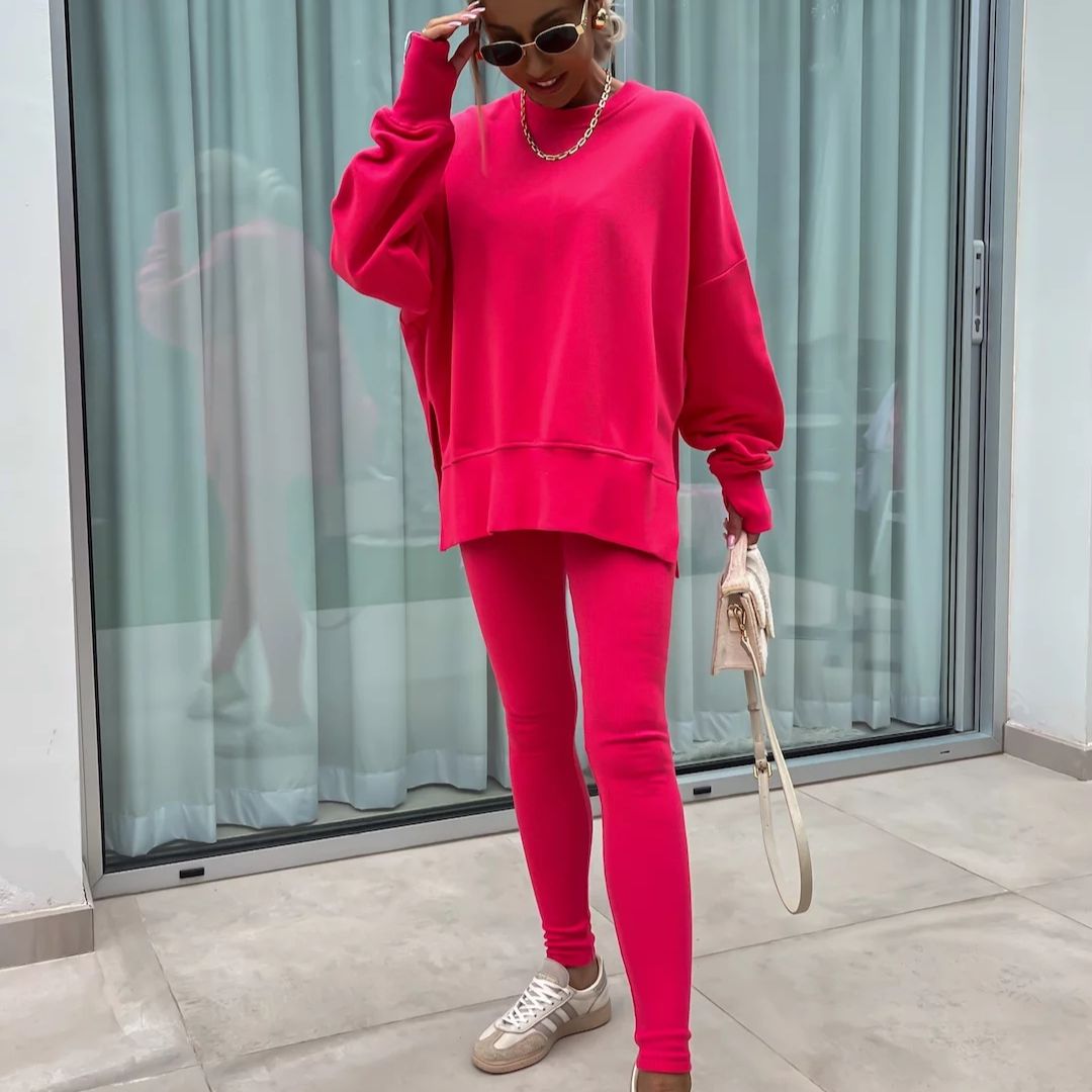Valenzora | Kuscheliges Oversize-Sweatshirt und Leggings-Set
