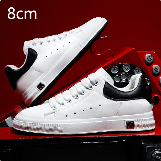 Valenzora | Sneakers with a Heel: Comfortable Casual Shoes with a 6 cm Hidden Heel, Made of Faux Leather, For Everyday & Business