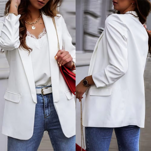 Valenzora | Elegante Damenblazer mit Ein-Knopf-Verschluss, ideal fürs Büro
