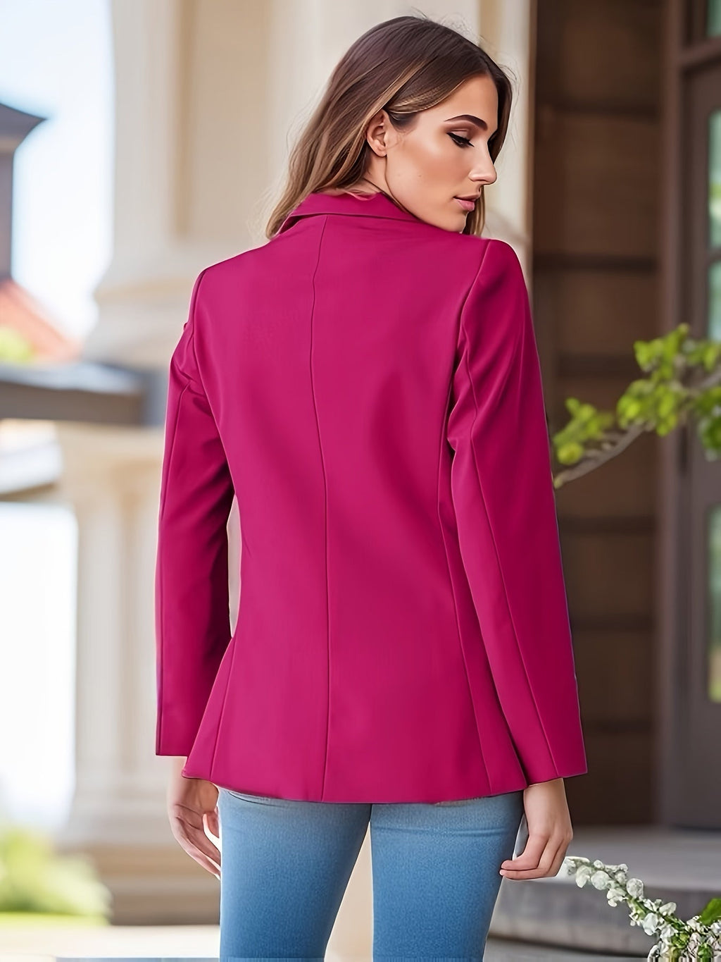 Valenzora | Stylish Autumn Classic Business Blazers with Side Pockets for Women
