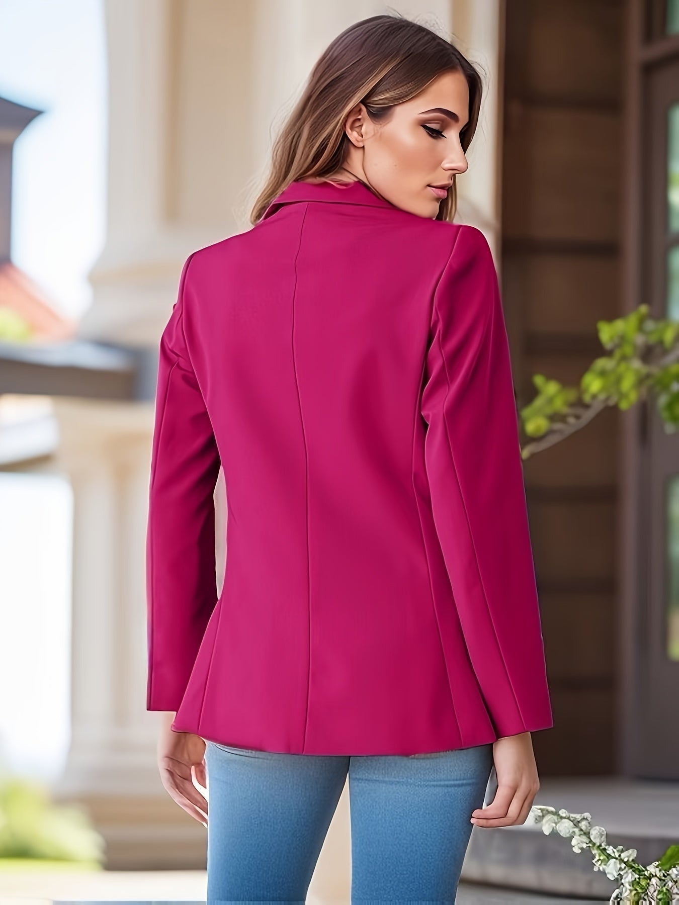 Valenzora | Stylish Autumn Classic Business Blazers with Side Pockets for Women
