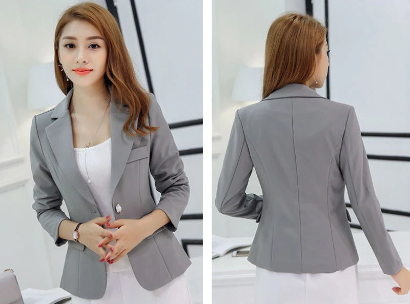 Valenzora Casual Pockets Short Blazer