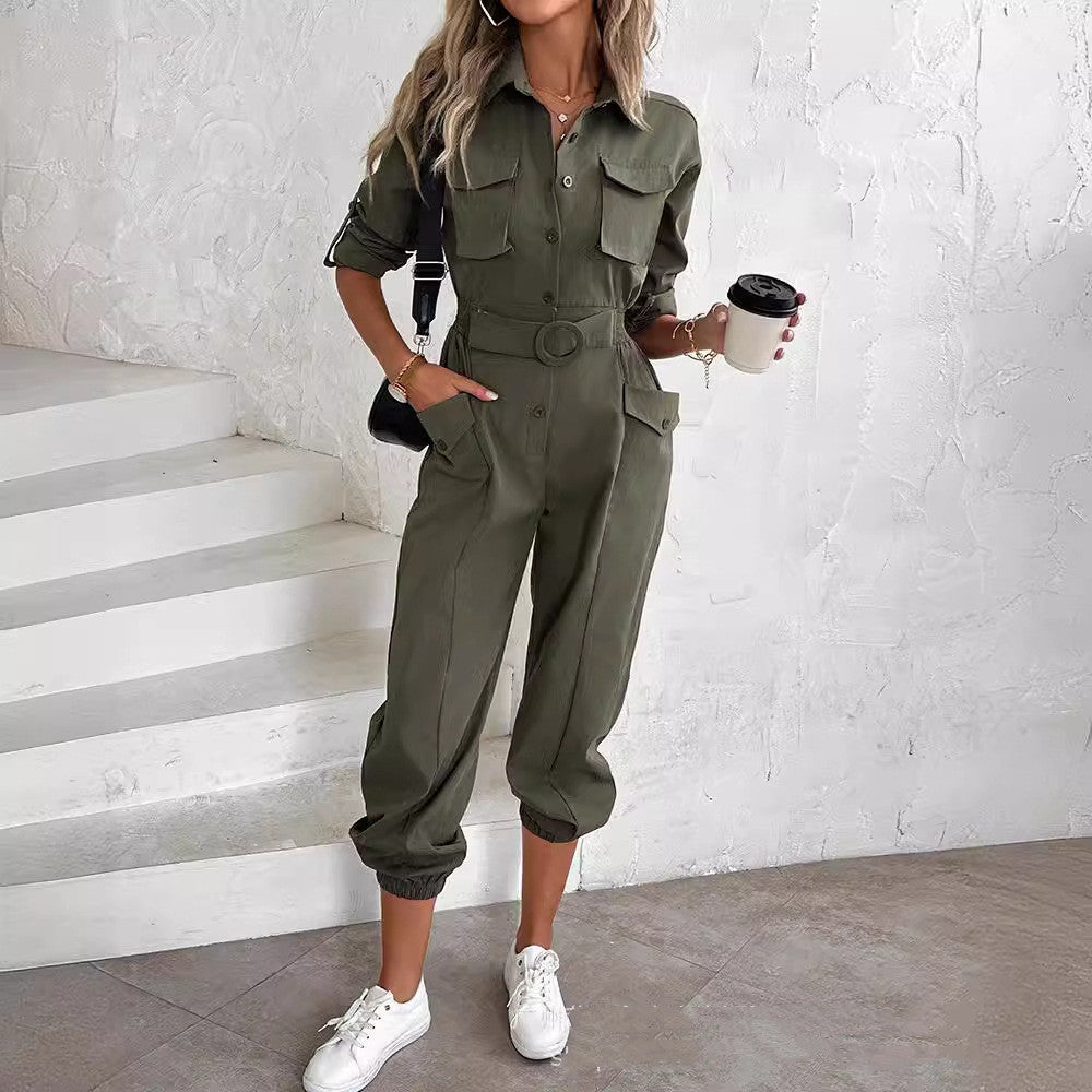 Valenzora Cargo-Taillen-Jumpsuit für Damen