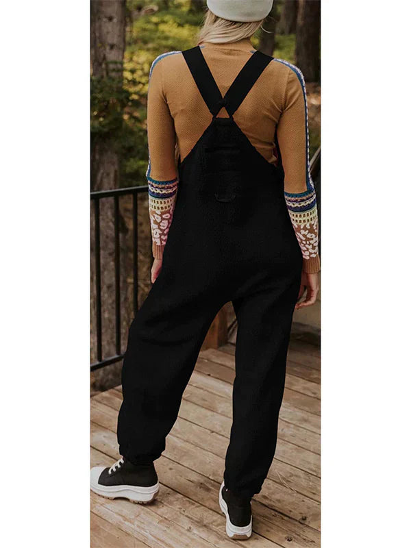 Valenzora | Damen Fleece-Thermo-Overall mit Reißverschlusstaschen