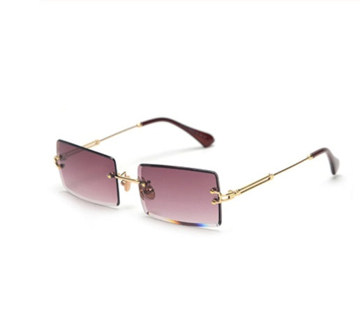 Valenzora | Trendige rechteckige Sonnenbrille im Retro-Stil
