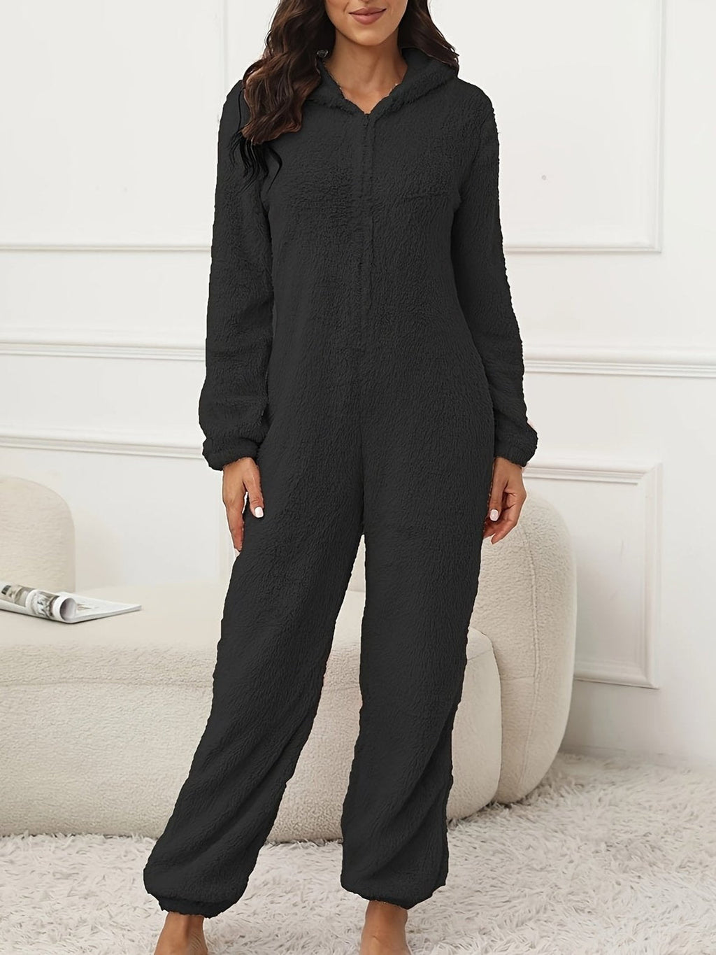 Valenzora | Kapuzen-Lounge-Jumpsuit für stilvollen Winterkomfort für Frauen