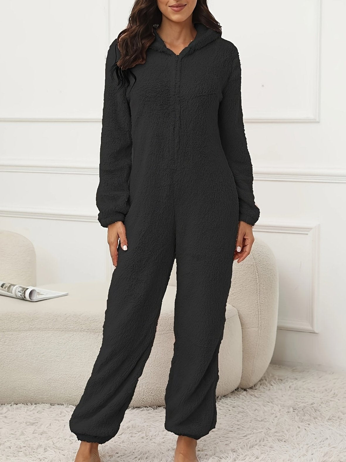 Valenzora | Kapuzen-Lounge-Jumpsuit für stilvollen Winterkomfort für Frauen
