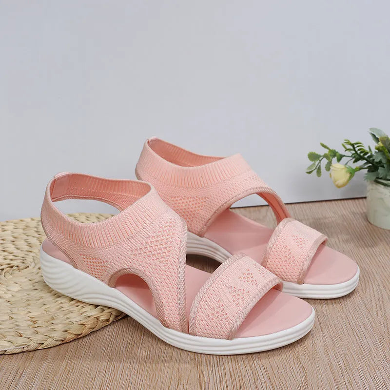 Valenzora | Mesh Sandals with a Wide Footbed for Women