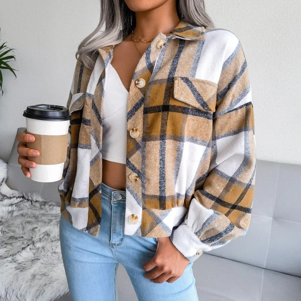 Valenzora | Checkered Summer Jacket for Women