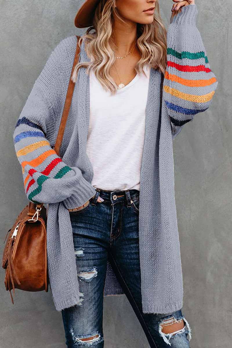 LOOSELY KNITTED COAT