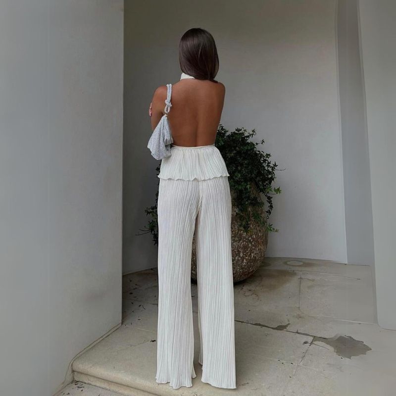 Valenzora | Overall with structured halter neck section