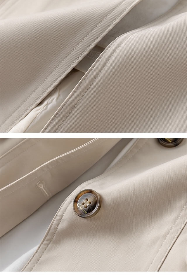 Valenzora | Slim-fit women's trench coat in Korean style for spring and autumn