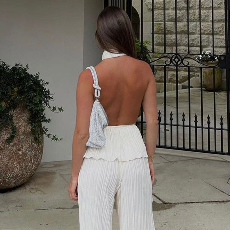 Valenzora | Overall with structured halter neck section