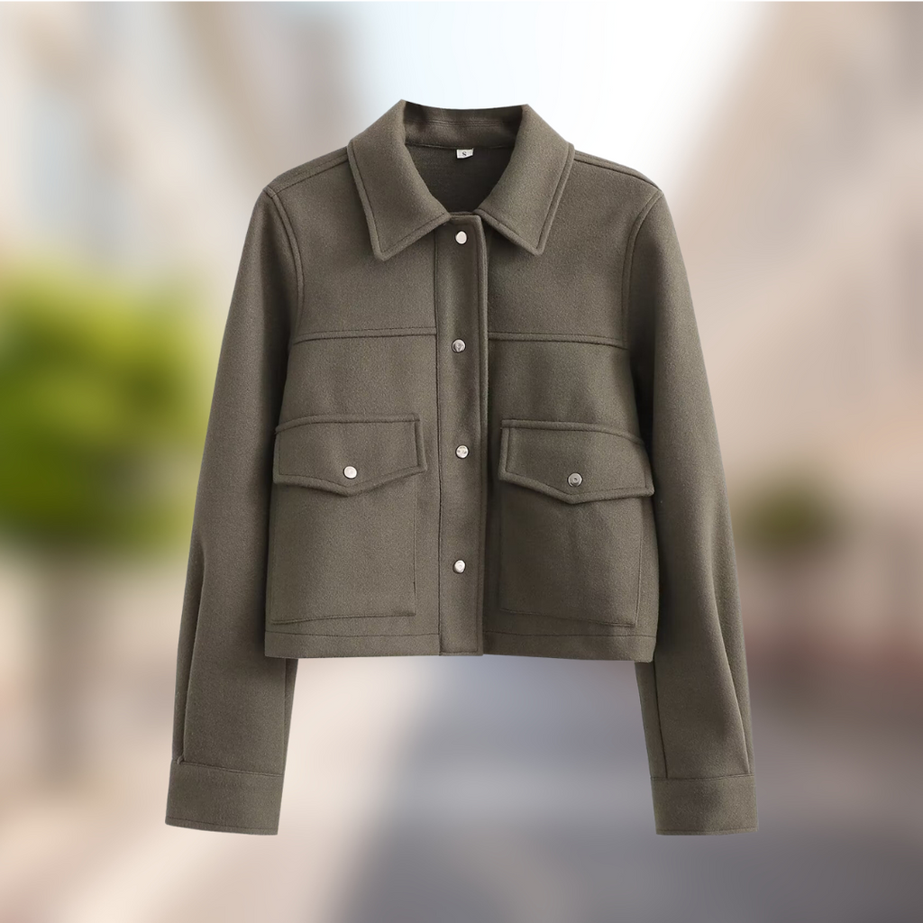 Valenzora | Casual women's jacket in a wool look for autumn