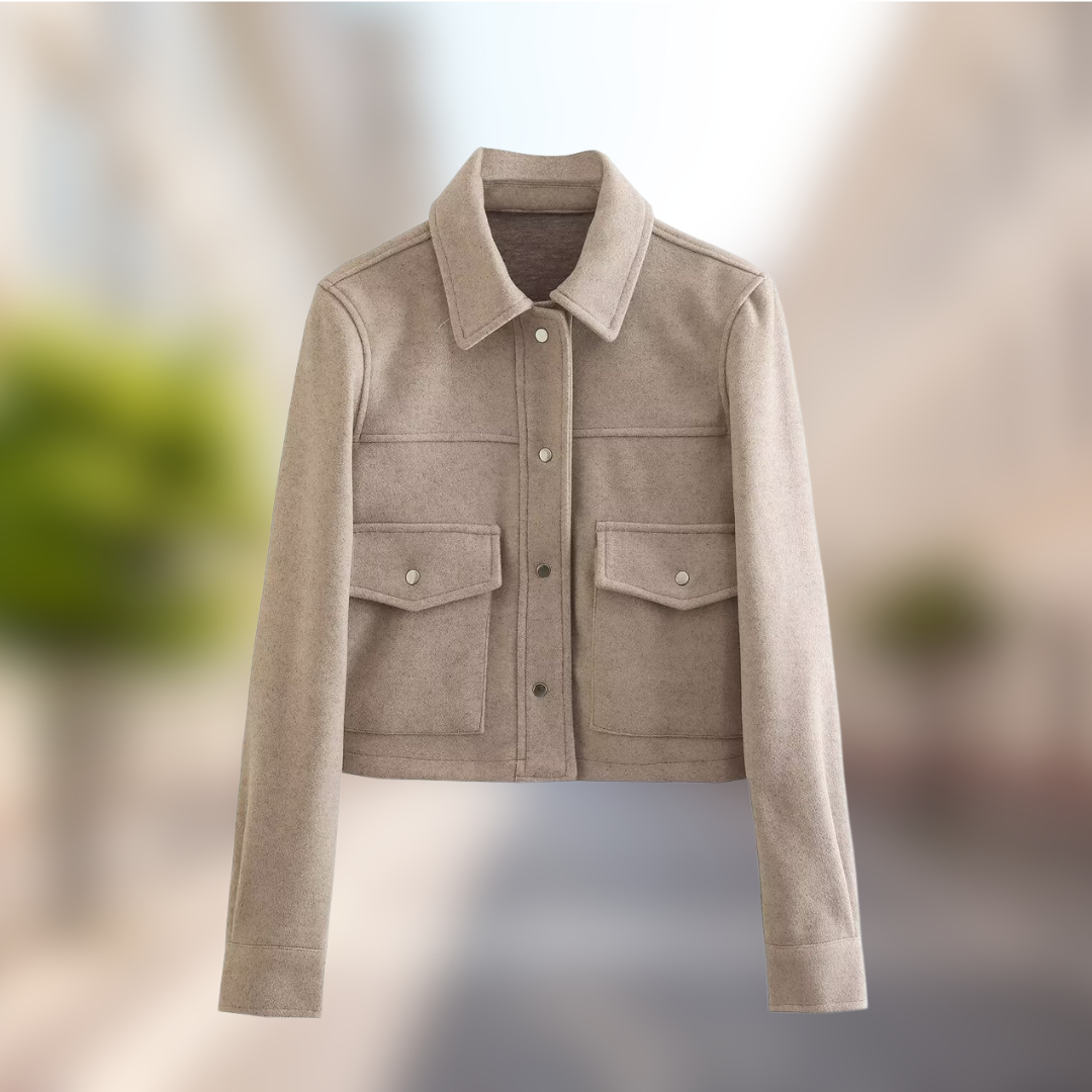 Valenzora | Casual women's jacket in a wool look for autumn