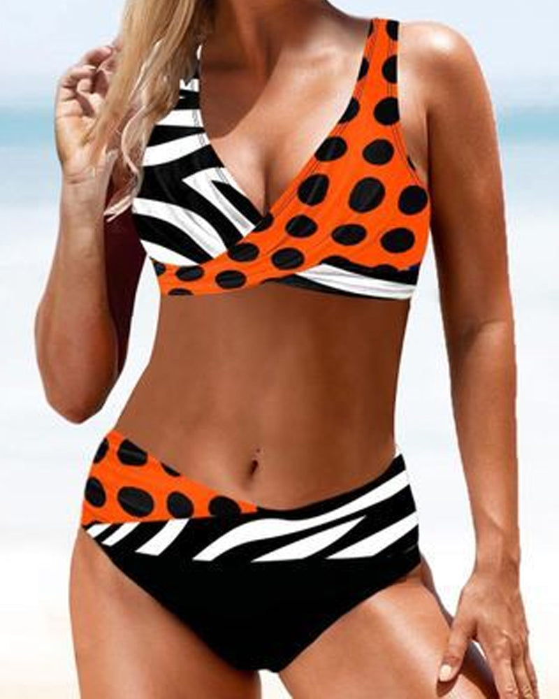 Valenzora striped bikini