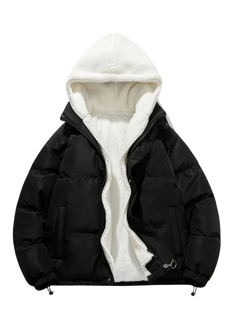 Valenzora | Warm winter jacket with hood and soft lining for women